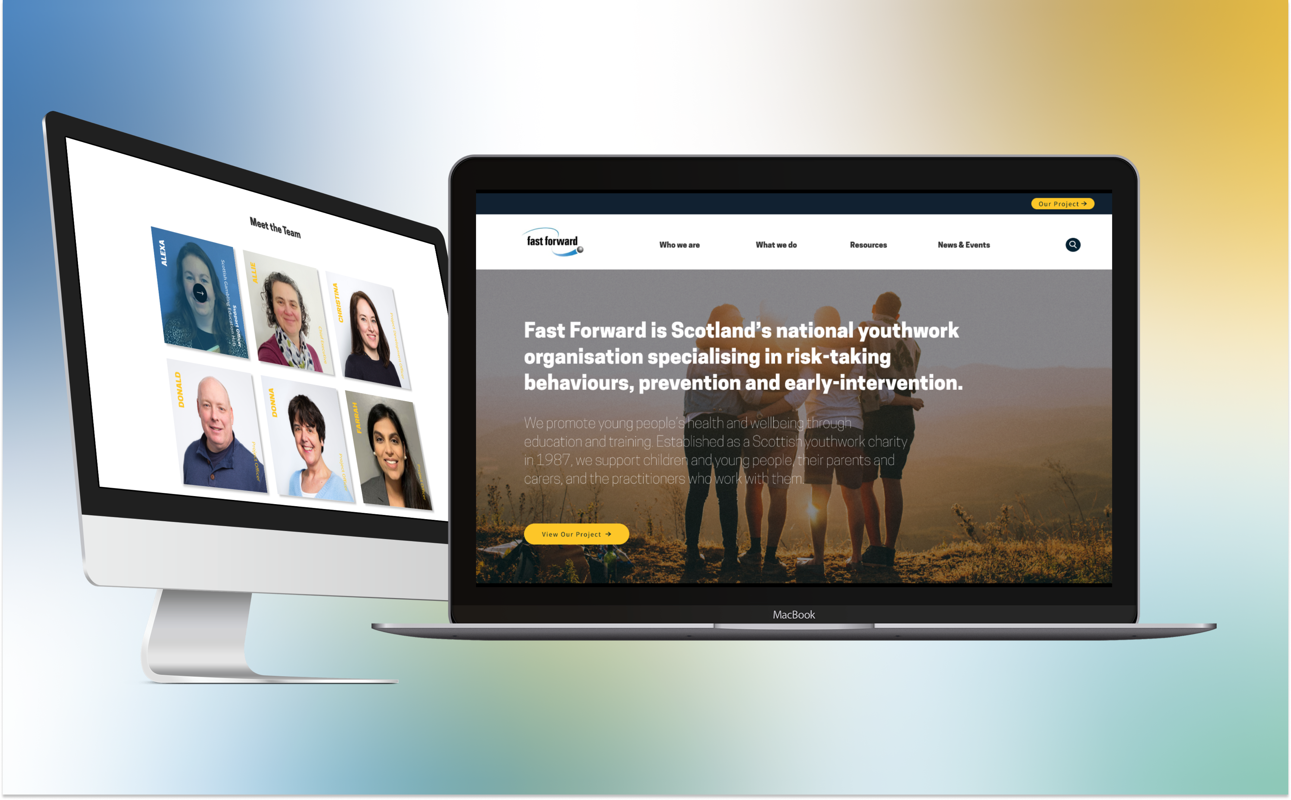 Image of Web design Prototype for Fast Forward Internship Program