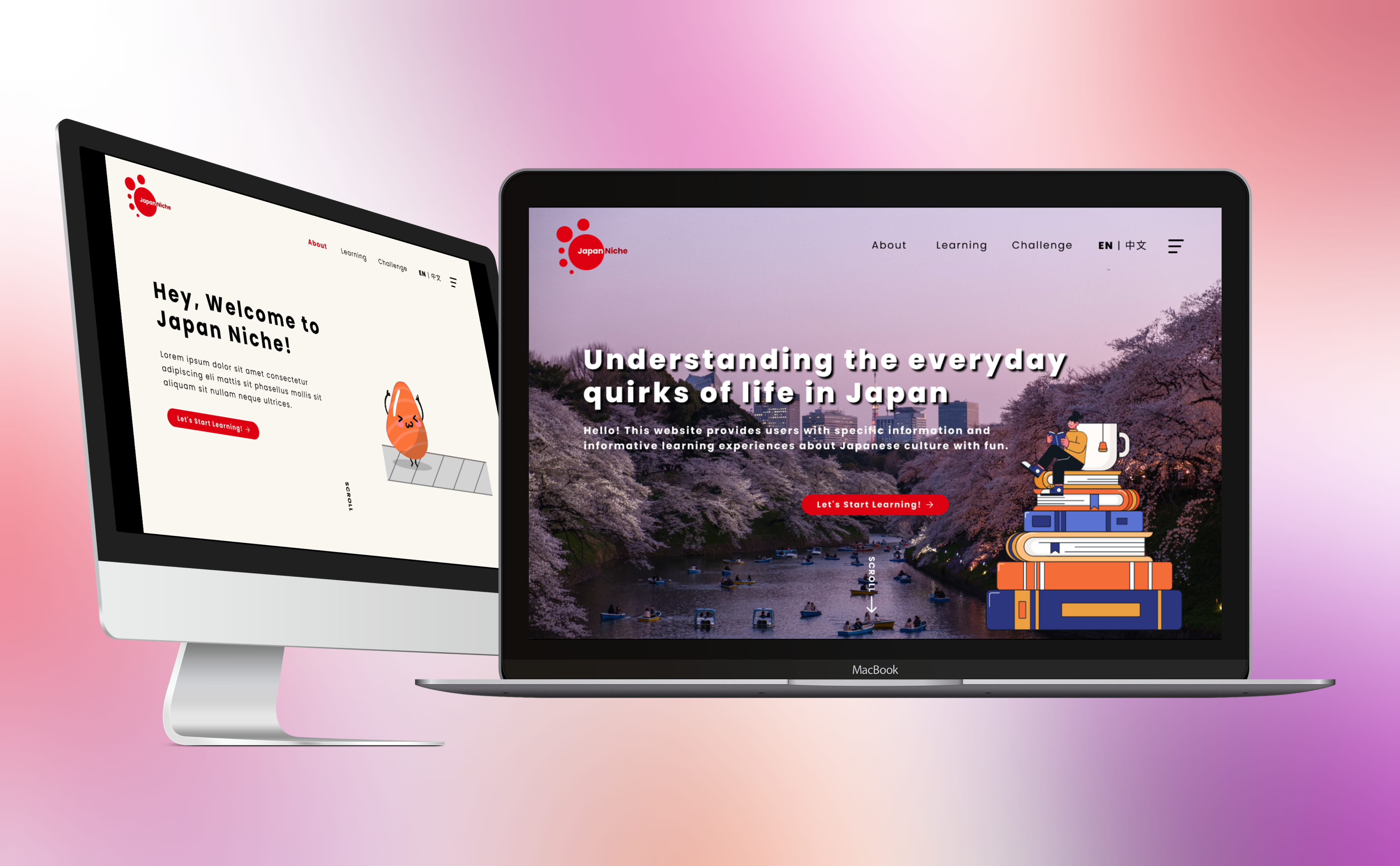 Image of interactive visual prototype project-Understanding the everyday quirks of life in Japan