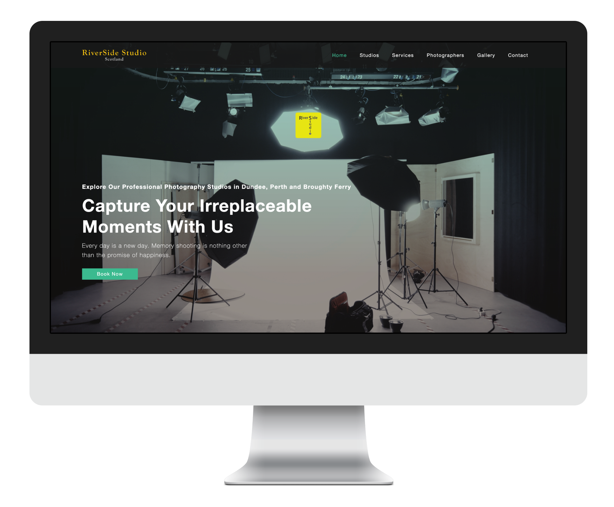 Redesigned website of Riverside Studio